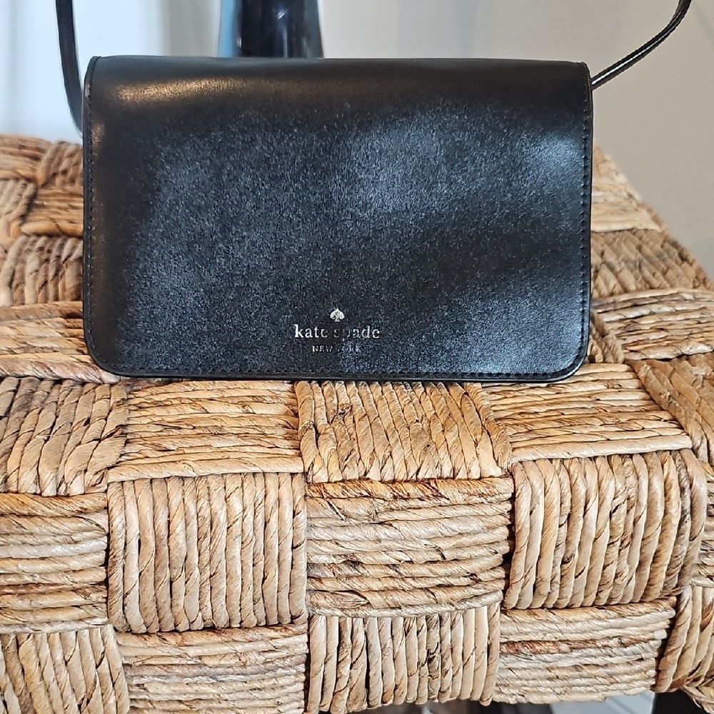Kate Spade Black Shimmer Crossbody Bag